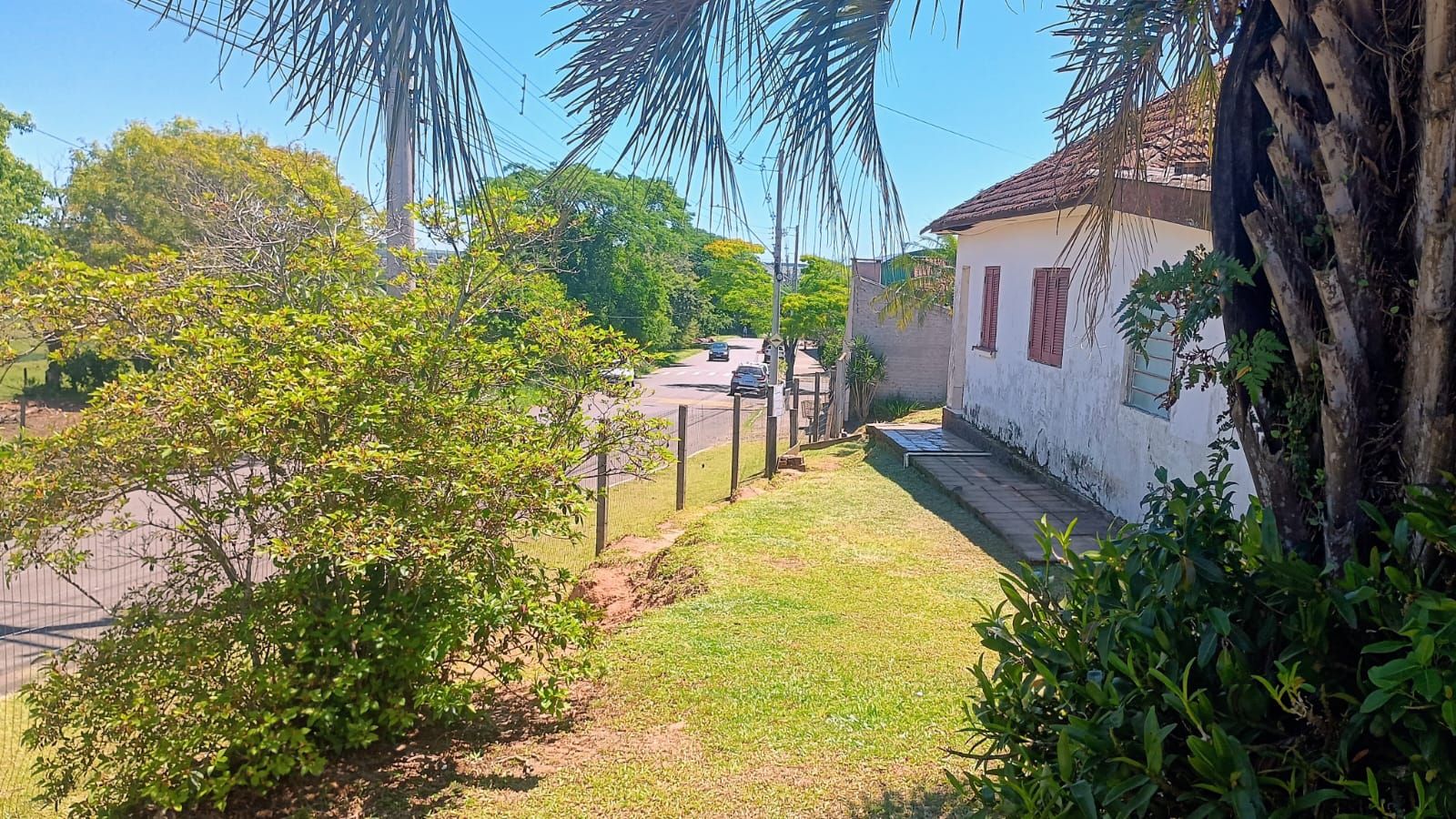 Terreno com casa e galpão em Capela de Santana